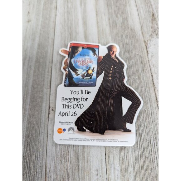 Jim Carrey Lemony Snickets A Series Of Unfortunate Events DVD Release Promo Pin - Picture 1 of 5
